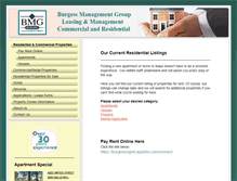 Tablet Screenshot of bmgrents.com